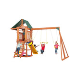 Creative Cedar Designs Cedar Cottage Wooden Swing Set
