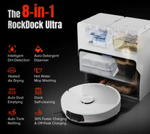 Load image into Gallery viewer, Roborock S8 MaxV Ultra Robot Vacuum &amp; Mop for Pet Hair with 8-in-1 RockDock Ultra, Reactive AI 2.0, 10,000Pa - White