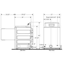Load image into Gallery viewer, GE® 7.2 cu. ft. Capacity aluminized alloy drum Electric Dryer with Sensor Dry