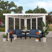 Load image into Gallery viewer, Backyard Discovery Ridgedale Traditional Pergola with Built-in Conversation Seating