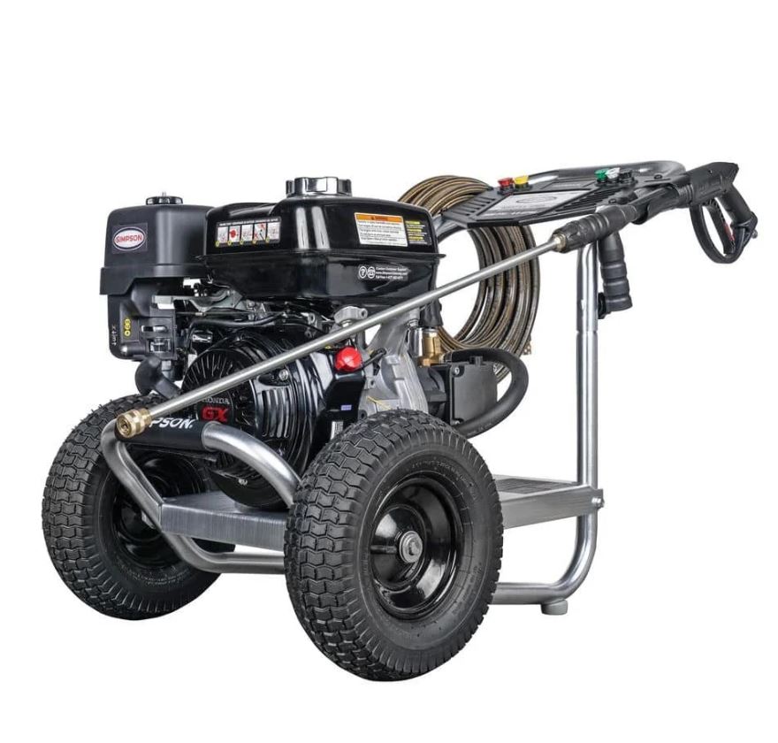SIMPSON 4400 PSI 4.0 GPM Gas Pressure Washer with Honda GX390 Engine, Heavy-Duty Industrial Cold Water Power Washer IS61028
