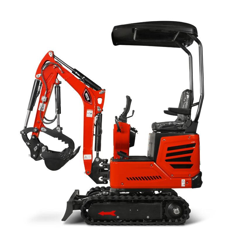 Mini Compact Excavator H-O-N-D-A GX390 Engine, 65.7" Max. Digging Depth, 1Ton, 2280 LBS Operating Weight