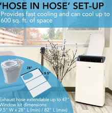 Load image into Gallery viewer, Whynter NEX Inverter 14,000 BTU Dual Hose Smart Portable Air Conditioner, Heater, Dehumidifier &amp; Fan | ARC-1230WNH