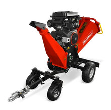 Load image into Gallery viewer, 8 inch ZONSEN E-Start 1000cc 35hp Gas Powered 4 - Wheel Drum Wood Chipper with Taillight , B200