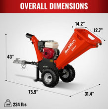 Load image into Gallery viewer, H-O-N-D-A GX200 Gasoline Engine Powered 4 inch Wood Chipper, GS650