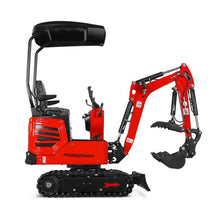 Load image into Gallery viewer, Mini Compact Excavator H-O-N-D-A GX390 Engine, 65.7" Max. Digging Depth, 1Ton, 2280 LBS Operating Weight