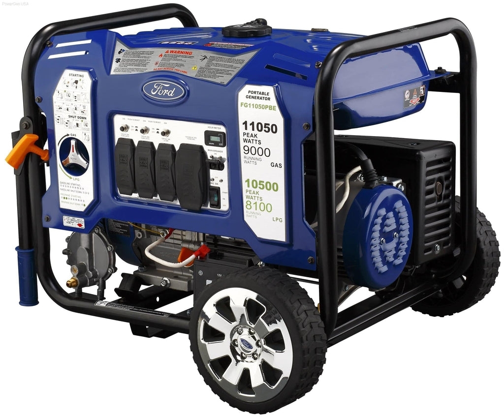 Ford-FG11050PBE 11,050W Dual Fuel Portable Generator with Switch & Go Technology - PowerGen USA