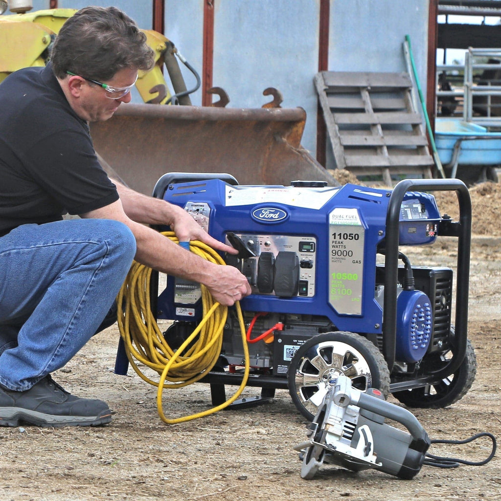 Ford-FG11050PBE 11,050W Dual Fuel Portable Generator with Switch & Go Technology - PowerGen USA