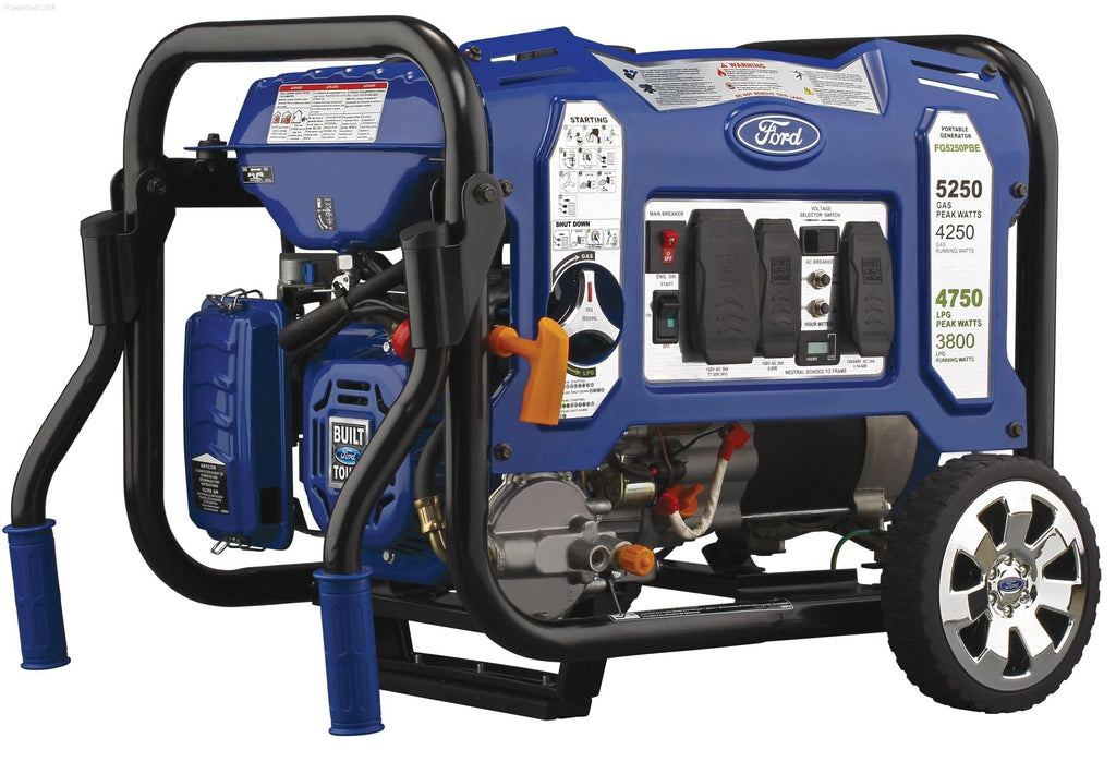 Ford-FG5250PBE  Dual Fuel Portable Generator with Switch & Go Technology - PowerGen USA