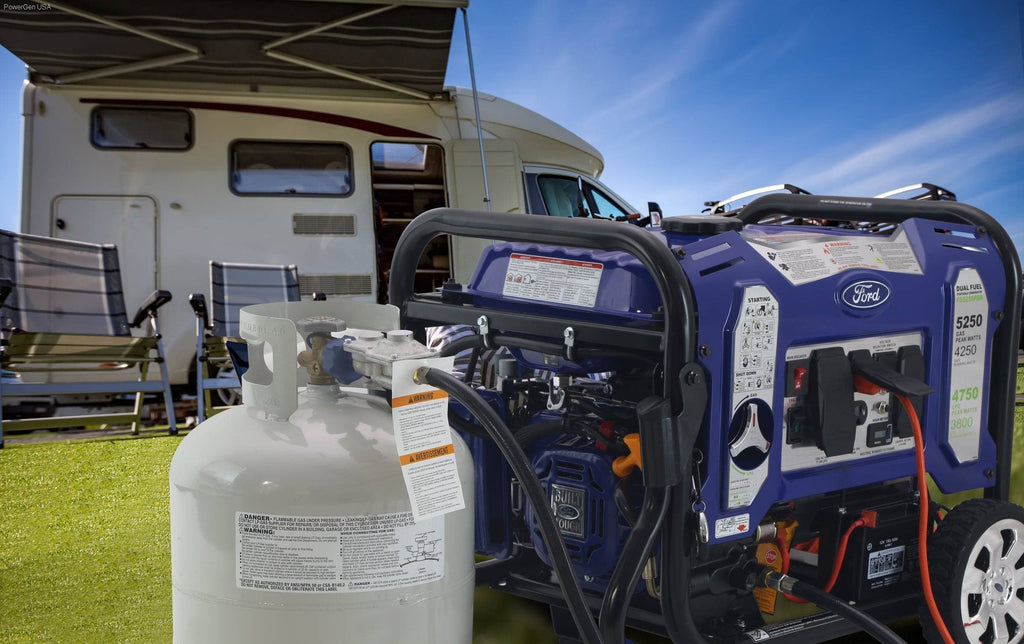 Ford-FG5250PBE  Dual Fuel Portable Generator with Switch & Go Technology - PowerGen USA