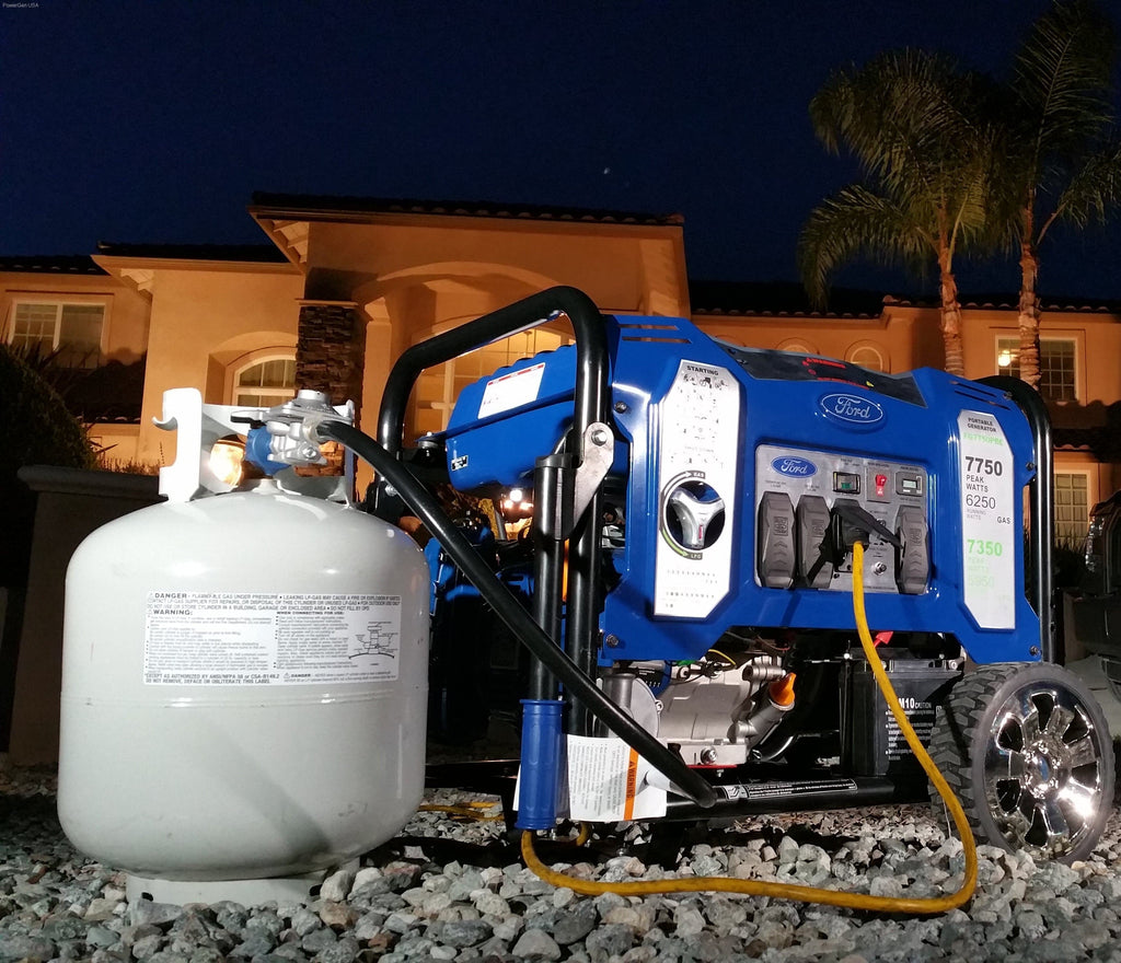 Ford-FG7750PBE 7,750W Dual Fuel Portable Generator with Switch & Go Technology - PowerGen USA
