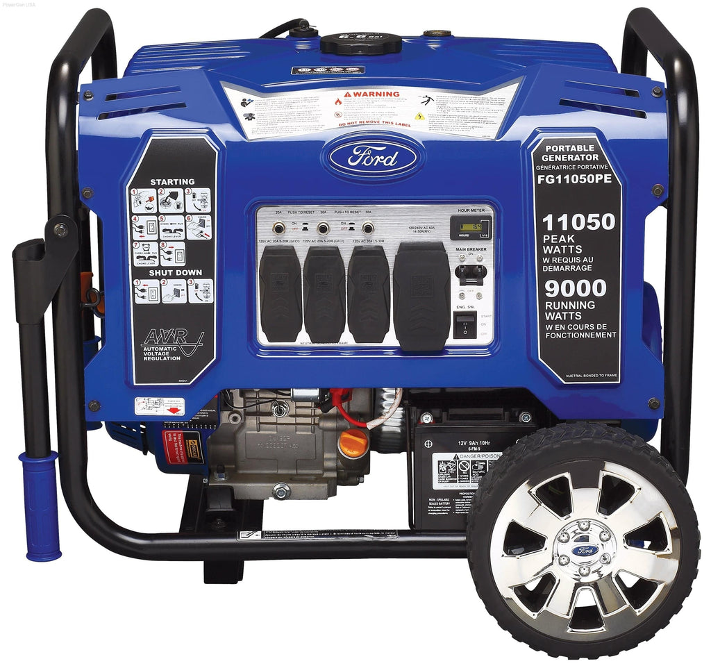 Ford-FG11050PE 11,050W Peak/9,000w Rated Portable Gas Powered Generator - PowerGen USA
