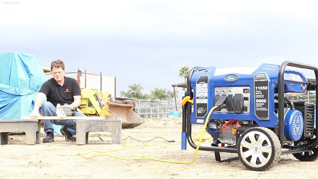 Ford-FG11050PE 11,050W Peak/9,000w Rated Portable Gas Powered Generator - PowerGen USA