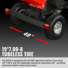 Load image into Gallery viewer, 8 inch ZONSEN E-Start 1000cc 35hp Gas Powered 4 - Wheel Drum Wood Chipper with Taillight , B200