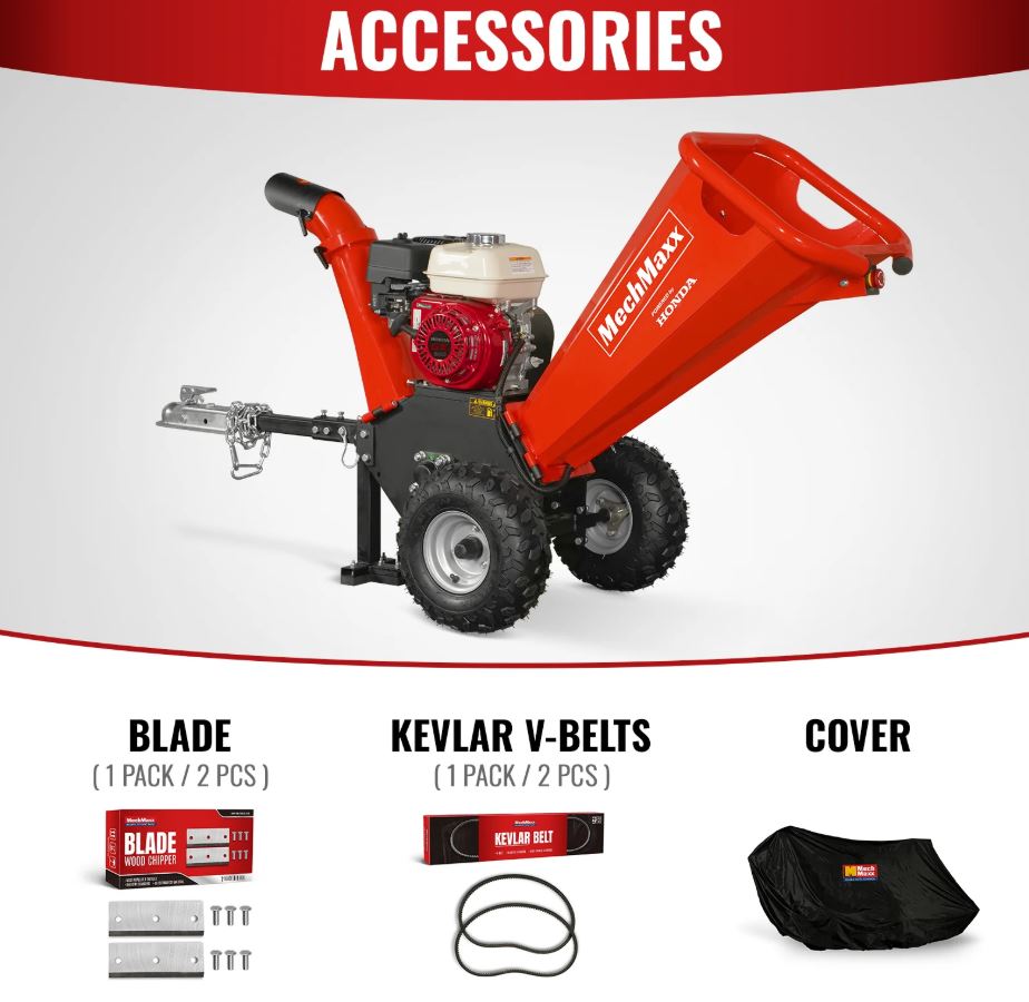 H-O-N-D-A GX200 Gasoline Engine Powered 4 inch Wood Chipper, GS650