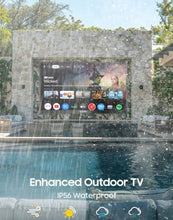 Load image into Gallery viewer, S-Y-L-V-O-X 2000 Nits Full Sun Outdoor TV 65" + Heavy-Duty Adjustable Outdoor TV Wall Mount Bundle 4K UHD, Dolby Atmos, Google TV, Waterproof, Backyard, Patio, Poolside &amp; Restaurant Ready