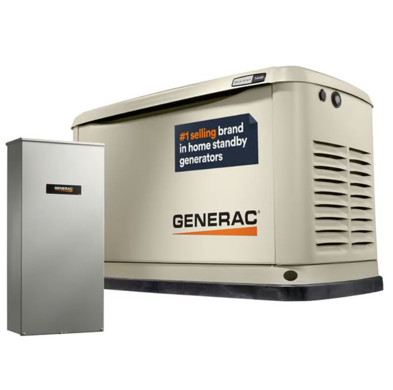 Generac Guardian 14kW Home Generator, Transfer Switch & WiFi Monitoring, Guardian Series