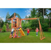 Load image into Gallery viewer, Creative Cedar Designs Cedar Cottage Wooden Swing Set