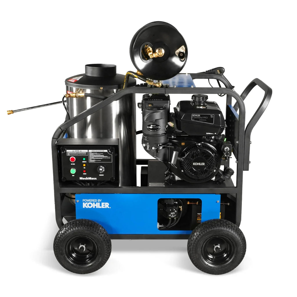 MechMaxx 4000 PSI 4 GPM KOHLER E-Start Engine Hot Water Pressure Washer with Hose Reel,  HPW40K