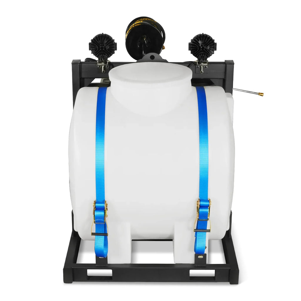 MechMaxx 4000 PSI 4 GPM KOHLER E-Start Engine Hot Water Pressure Washer Skid Mounted with 175 Gal Tank,  HPW40KT
