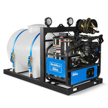 Load image into Gallery viewer, MechMaxx 4000 PSI 4 GPM KOHLER E-Start Engine Hot Water Pressure Washer Skid Mounted with 245 Gal Tank,  HPW40KBT