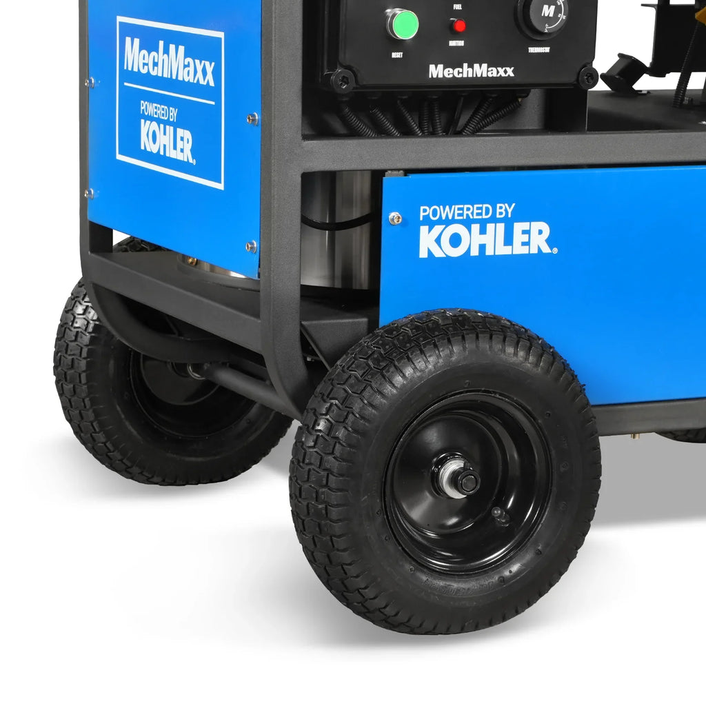 MechMaxx 4000 PSI 4 GPM KOHLER E-Start Engine Hot Water Pressure Washer with Hose Reel,  HPW40K