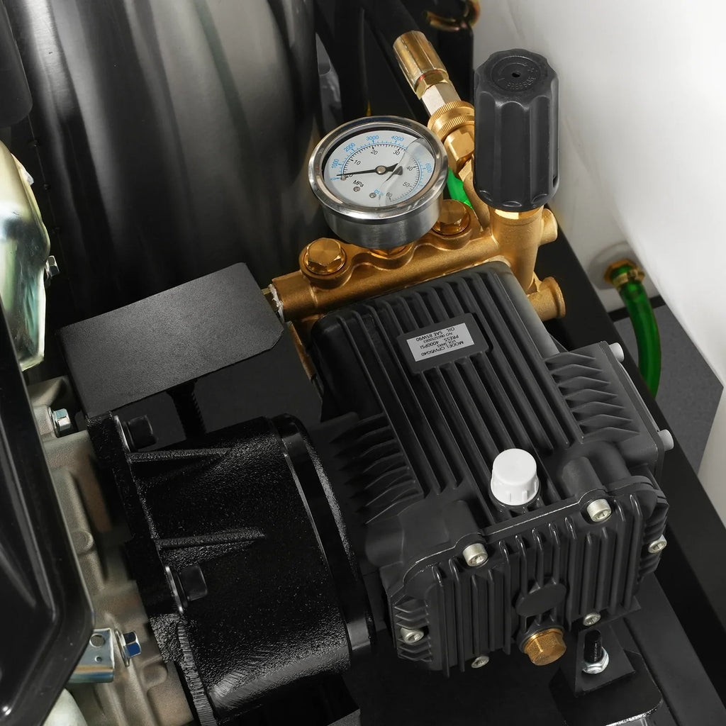 MechMaxx 4000 PSI 4 GPM KOHLER E-Start Engine Hot Water Pressure Washer Skid Mounted with 175 Gal Tank,  HPW40KT