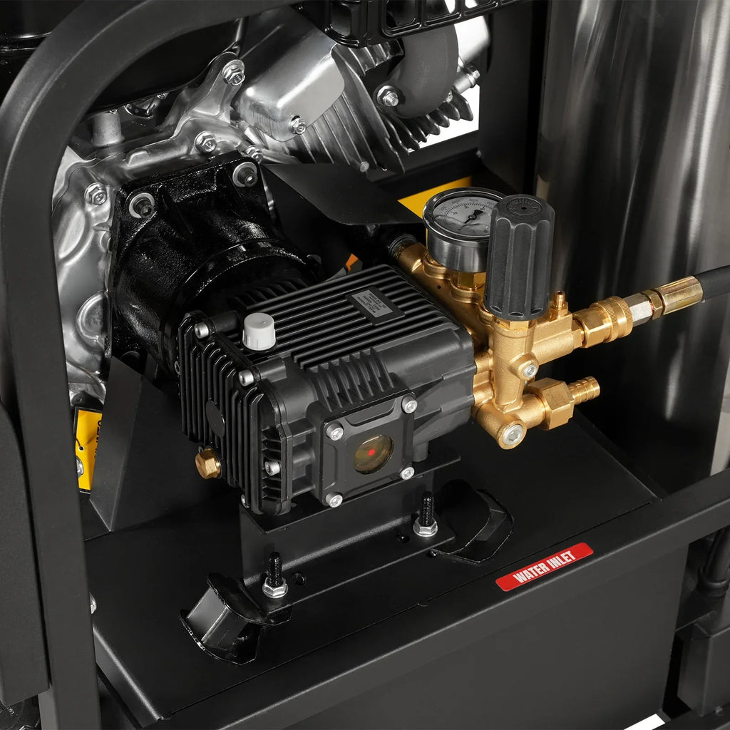 MechMaxx 4000 PSI 4 GPM ZONSEN E-Start Engine Hot Water Pressure Washer with Hose Reel,  HPW40D
