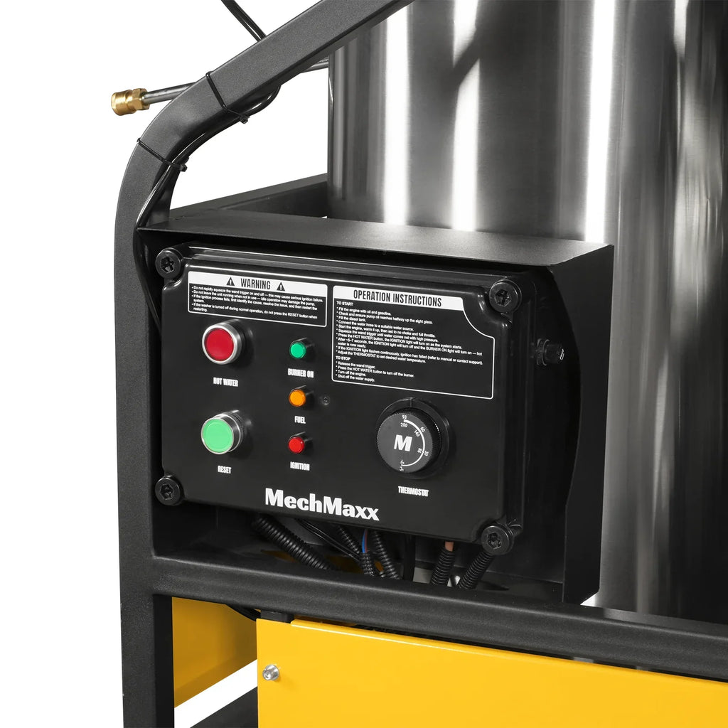 MechMaxx 4000 PSI 4 GPM ZONSEN E-Start Engine Hot Water Pressure Washer with Hose Reel,  HPW40D