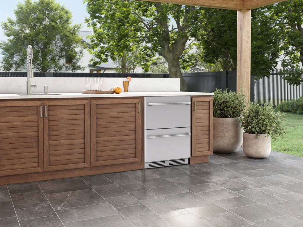 Zephyr | 24" Outdoor Rated Dual Zone Refrigerator Drawers