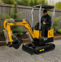 Load image into Gallery viewer, AGT 1 Ton Mini Excavator w/ B&amp;S XR2100 13.5HP Engine, 65" Dig Depth, Compact Design | AGT-H12