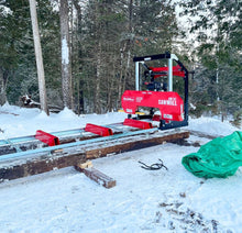 Load image into Gallery viewer, MechMaxx 32" Portable Sawmill, 459cc 15HP E-Start Gasoline Engine, 26.5" Board Width, 13' Track Length, SM-32