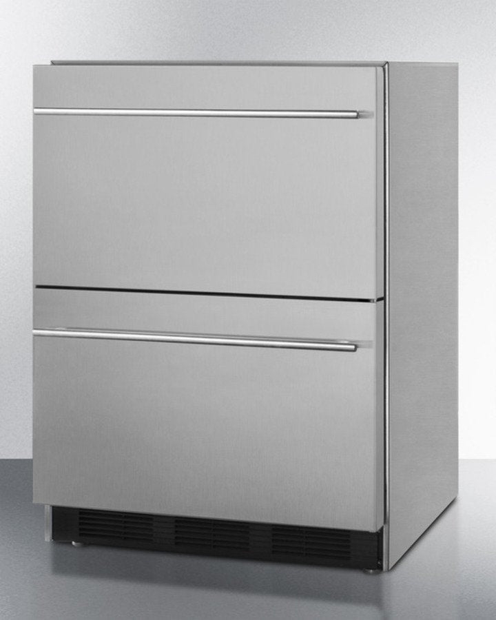 Summit | 24" Outdoor Dual Drawer Refrigerator