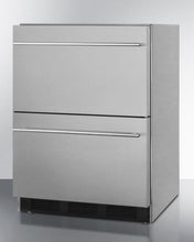 Load image into Gallery viewer, Summit | 24" Outdoor Dual Drawer Refrigerator