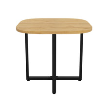 Load image into Gallery viewer, Dining Table Set 4 Chairs Square 85x85 Oak Table Beige Chairs