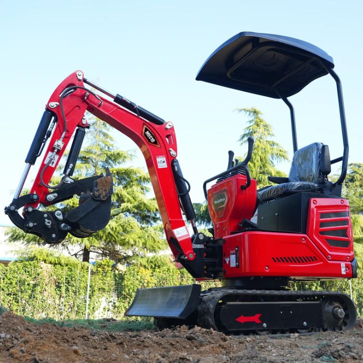 Mini Compact Excavator H-O-N-D-A GX390 Engine, 65.7" Max. Digging Depth, 1Ton, 2280 LBS Operating Weight