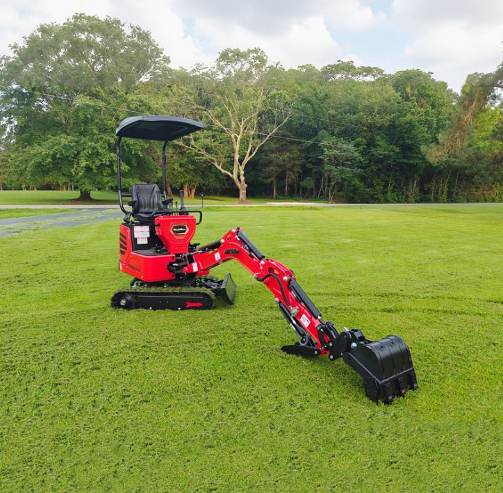 Mini Compact Excavator H-O-N-D-A GX390 Engine, 65.7" Max. Digging Depth, 1Ton, 2280 LBS Operating Weight
