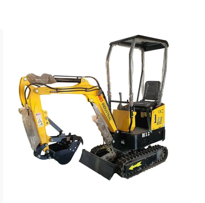 AGT 1 Ton Mini Excavator w/ B&S XR2100 13.5HP Engine, 65" Dig Depth, Compact Design | AGT-H12