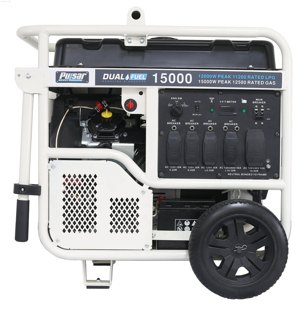Pulsar PG15KVTWB-15,000W Dual Fuel Portable Generator - PowerGen USA