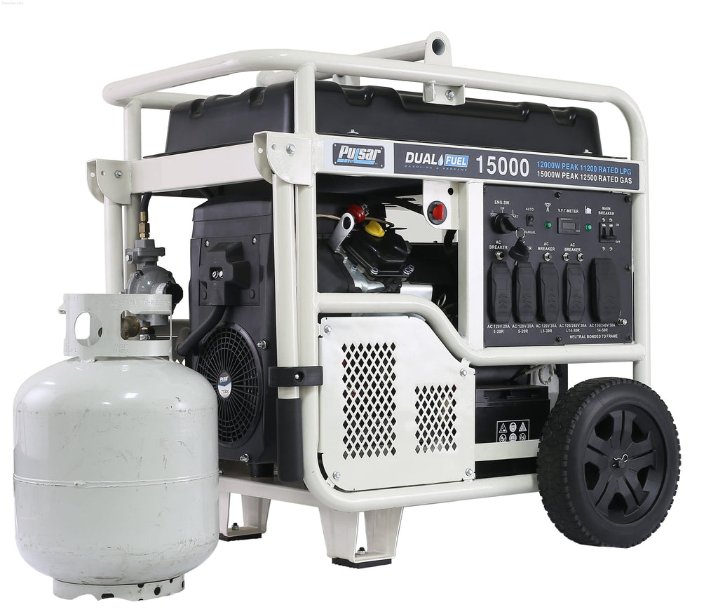 Pulsar PG15KVTWB-15,000W Dual Fuel Portable Generator - PowerGen USA