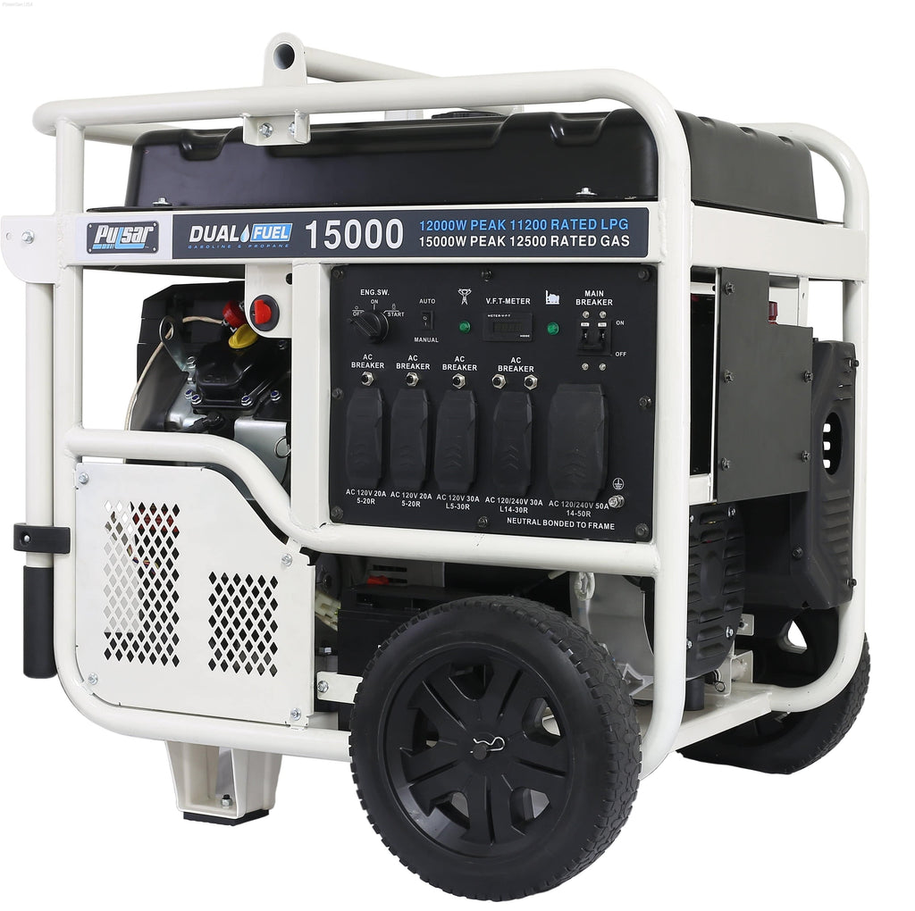 Pulsar PG15KVTWB-15,000W Dual Fuel Portable Generator - PowerGen USA