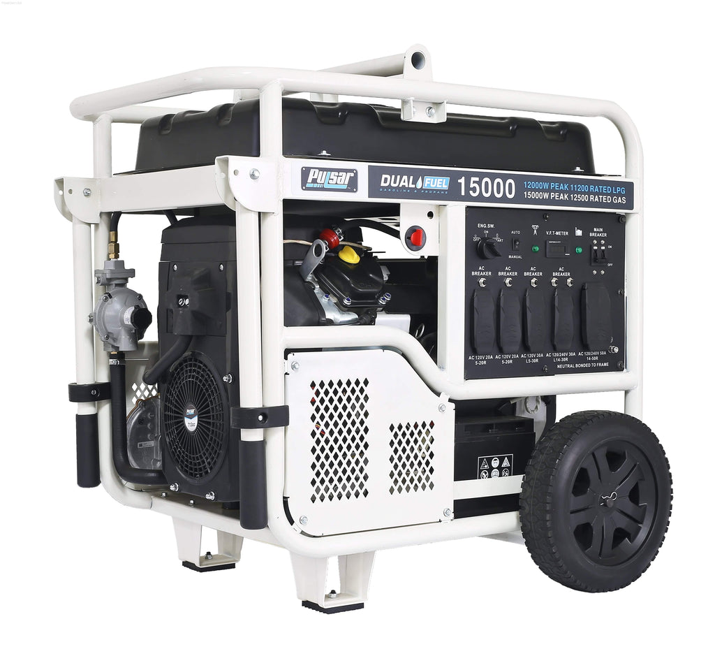 Pulsar PG15KVTWB-15,000W Dual Fuel Portable Generator - PowerGen USA