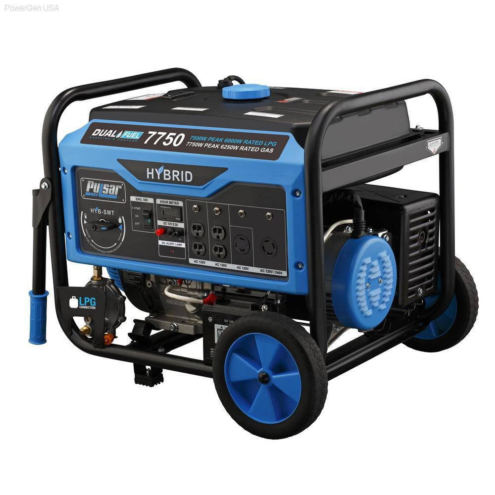 Pulsar PG7750B- Dual Fuel Generator with Switch & Go Capability - PowerGen USA