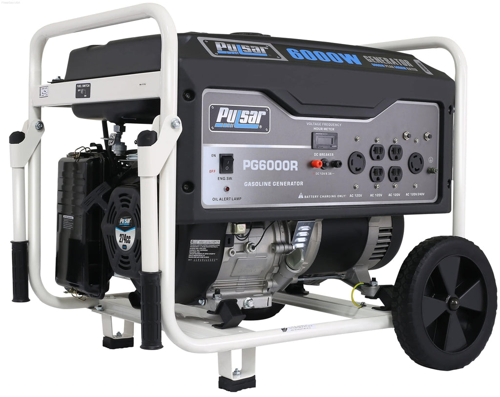 Pulsar PG6000R-6000W Generator RATED 5000W Carb Approved - PowerGen USA