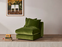 Load image into Gallery viewer, Wodge Armless Love Seat - Loveseat - Twill - Whipped Cream - White
