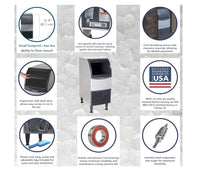 Load image into Gallery viewer, Scotsman Undercounter Nugget Ice 15" Ice Maker - 99 lb/Day, 36 lb Storage Bin