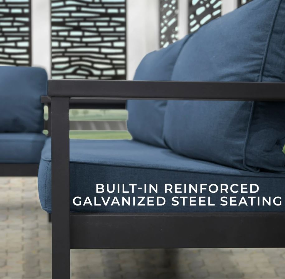 Backyard Discovery Ridgedale Traditional Pergola with Built-in Conversation Seating