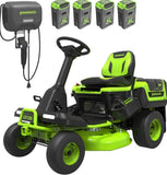 Greenworks 60V 30” CrossoverT Riding Lawn Tractor with 8.0 Ah