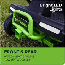 Load image into Gallery viewer, Greenworks 60V 30” CrossoverT Riding Lawn Tractor with 8.0 Ah