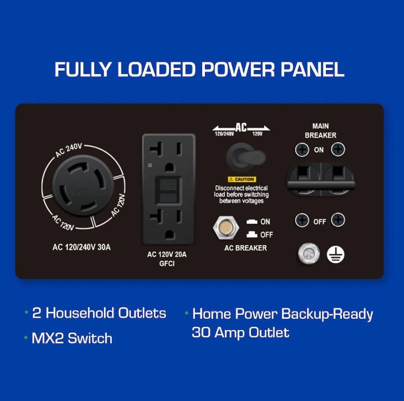 DuroMax XP5500EH 5,500 Watt Portable Dual Fuel Generator